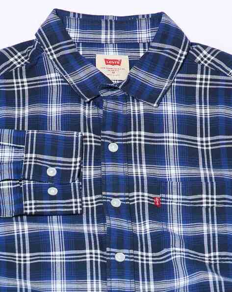 Levi's Clothes Levis Blue Check Shirt Buy LEVI'S Men Checked