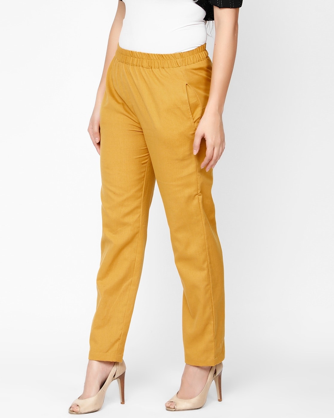 Ladies mustard coloured trousers hotsell