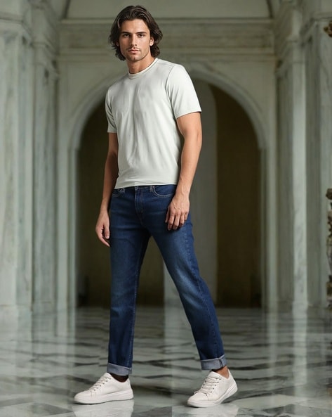 Men 511 Mid-Wash Slim Fit Jeans