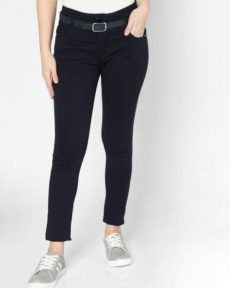 Buy Navy Trousers Pants for Women by Deal Jeans Online Ajio