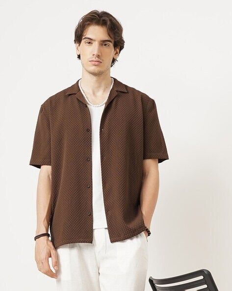 British Club British Club Men's Self Design Shirt