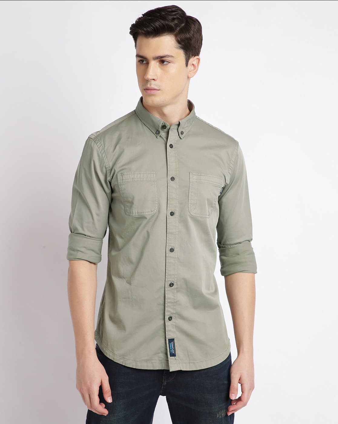 ash grey color shirt