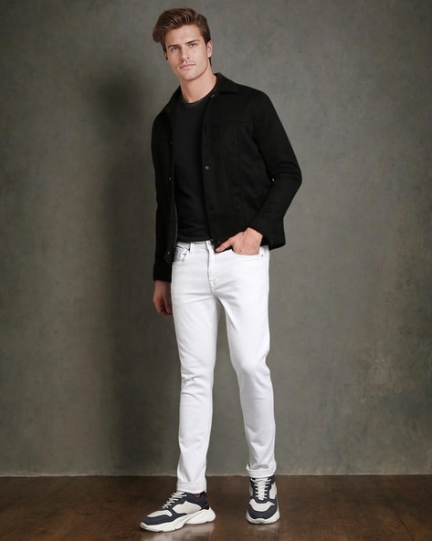 Mid-Rise Slim Tapered Fit Jeans