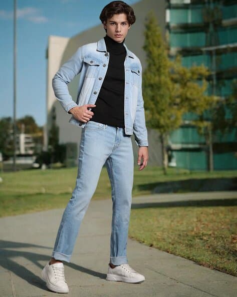 LEVI'S Men 511 Heavily Washed Slim Fit Jeans