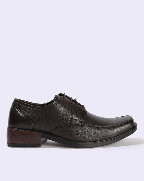 Men Plain-Toe Derby Shoes