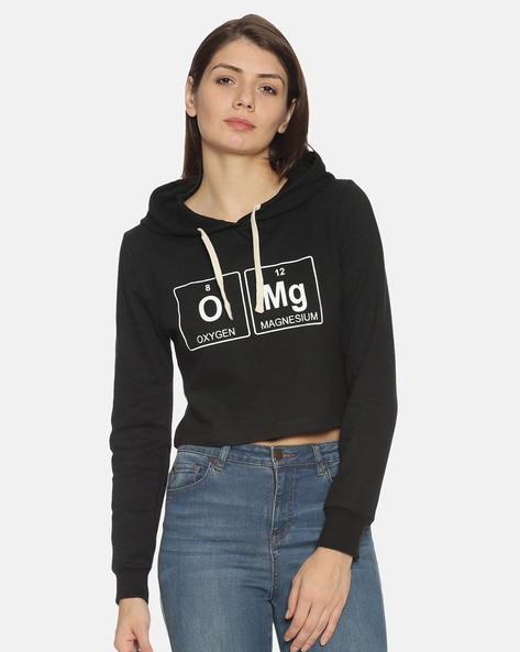 Buy Black Sweatshirt Hoodies for Women by Campus Sutra Online Ajio