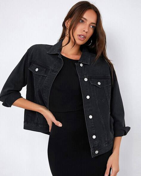 Buy Black Jackets Coats for Women by CRAXY Online