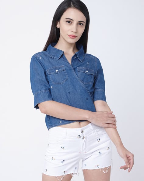 Buy Blue Shrugs Jackets for Women by Deal Jeans Online