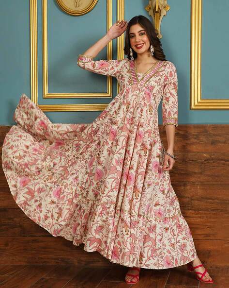 White Kurtas for Women by GULMOHAR JAIPUR Online | Ajio.com