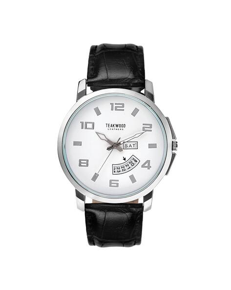 Analogue Watch with Leather Strap