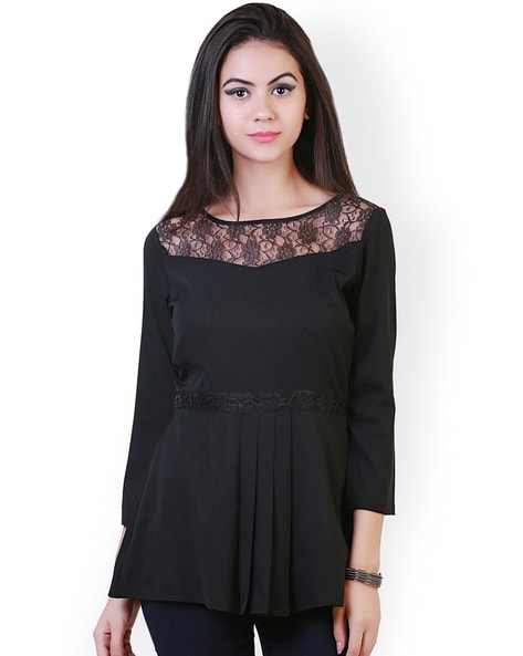 Belle Fille Full Sleeves Lace Top