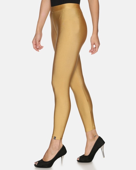 Buy Gold Leggings for Women by Twin Birds Online Ajio