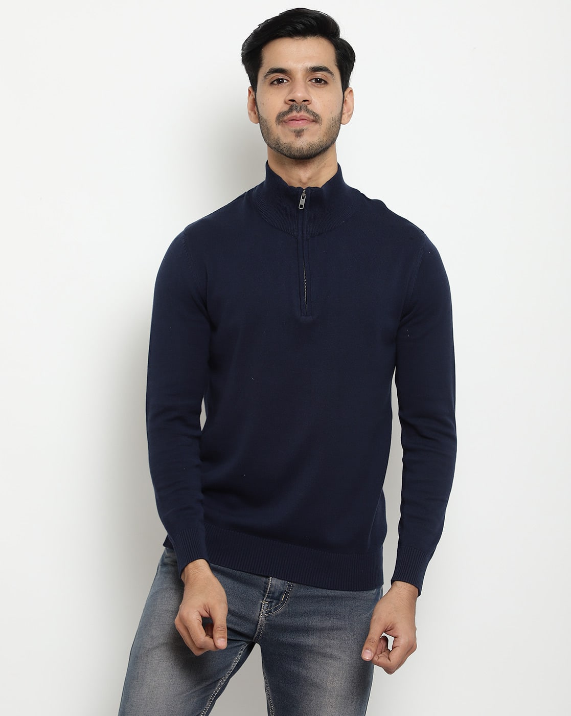 Buy Navy Sweaters & Cardigans for Men by Armisto Online | Ajio.com