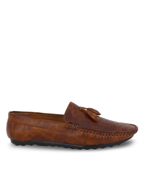 Textured Slip-On Loafers