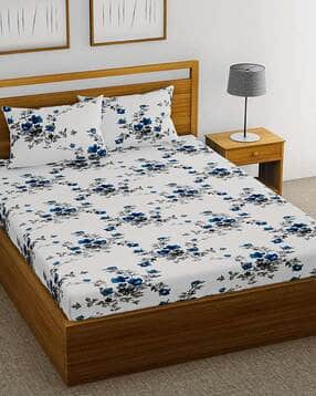 huesland 144 TC Cotton Double Bedsheet with 2 Pillow Covers-picture-28