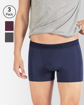 Pack of 3 Trunks with Elasticated Waistband-image-28