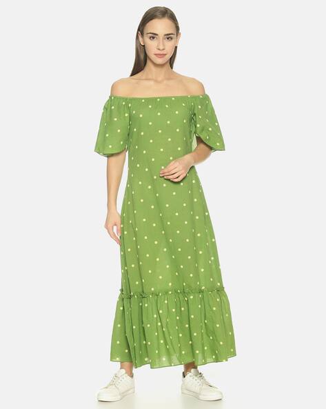 Buy Green Dresses for Women by Nangalia Ruchira Online | Ajio.com