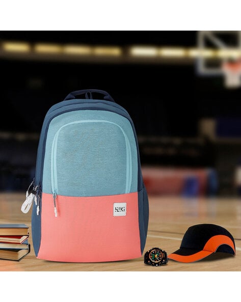 Colourblock School Backpack