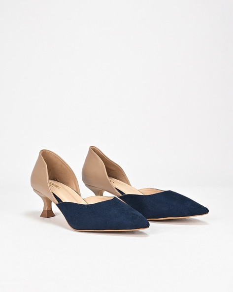 Scentra Women Colourblock Heeled Pumps