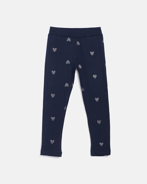 Heart Print Full Length Jeggings