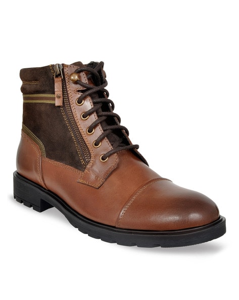 Buy Brown Boots for Men by Allen Cooper Online Ajio