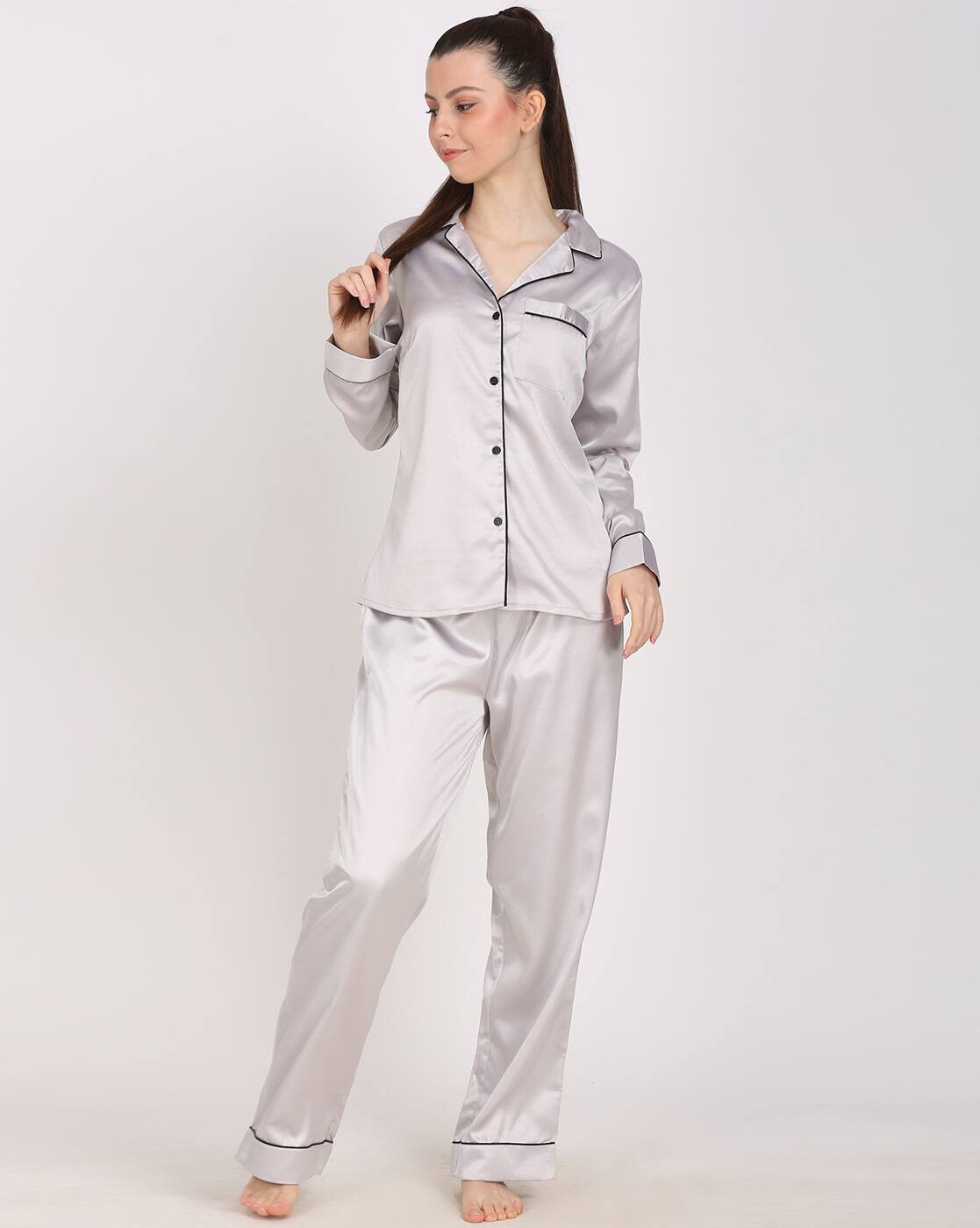 Just Love Women's 100% Cotton Nightshirt - Baseball Sleeve Sleep Tee With Fun Graphics, Grey 1X - View #4