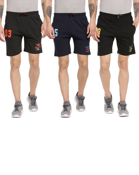 Ardeur Pack of 3 Numeric Print Shorts