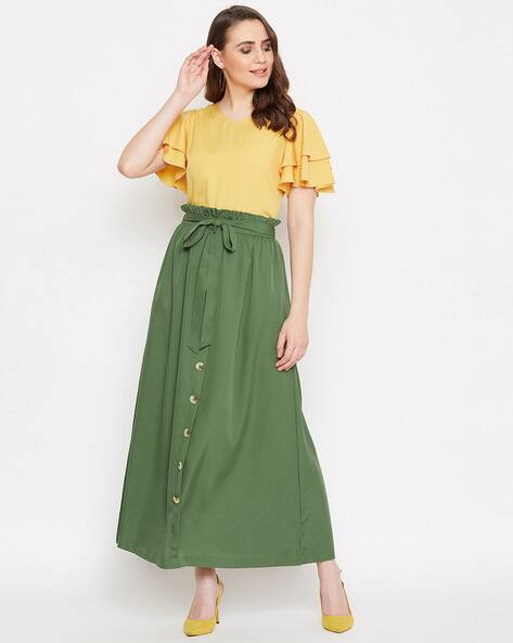 Buy Olive Suit Sets for Women by Bitterlime Online | Ajio.com