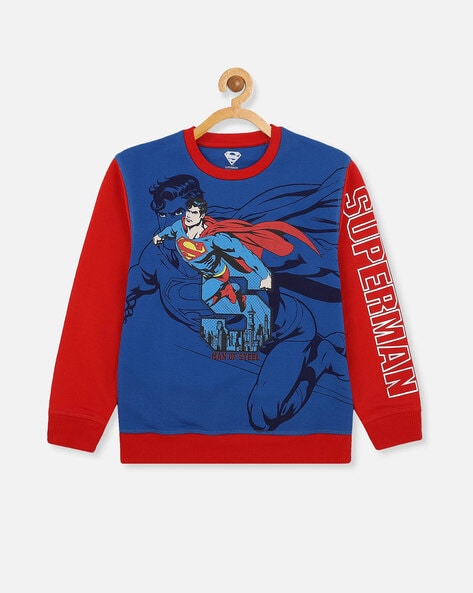 Kidsville Superhero Printed Sweater