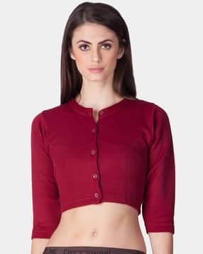 Solid Button Closure Thermal Top-image-44