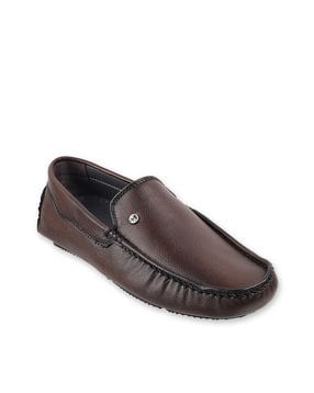 Round-Toe Slip-On Loafers-image-17