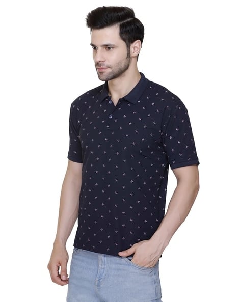 Flosberry Men Regular Fit Polo T-Shirt