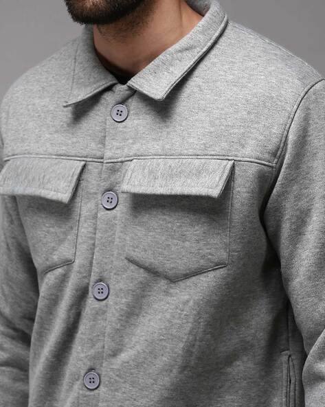 Buy Grey Sweatshirt Hoodies for Men by SHOWOFF Online