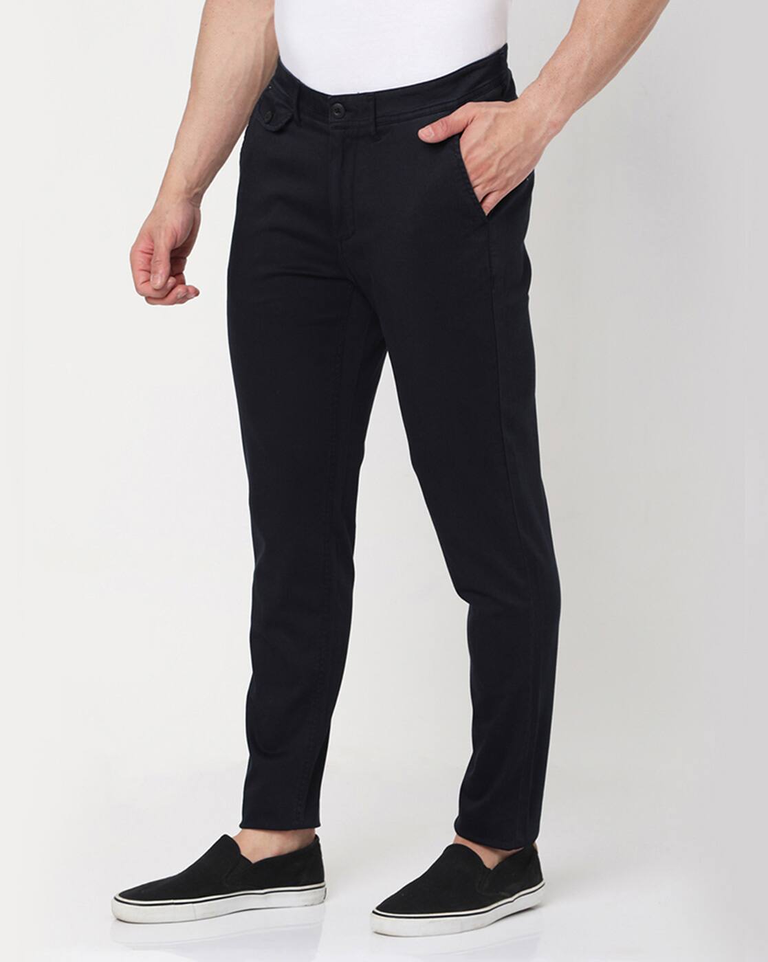 Buy Navy Trousers & Pants for Men by Merchant Marine Online | Ajio.com