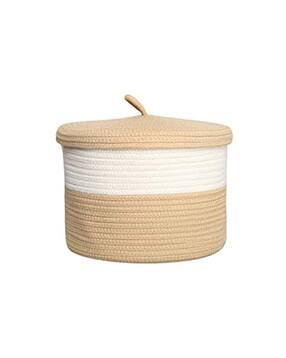 Textured Storage Cotton Basket