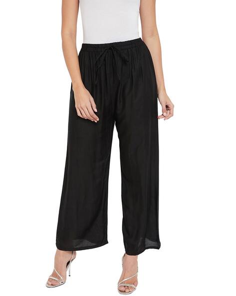Palazzos with Drawstring Waist