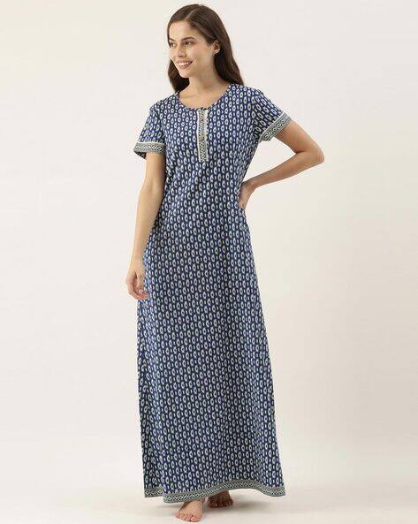Sleepwear Deals Fbb Nighty Cotton Discount Shyla Floral Print