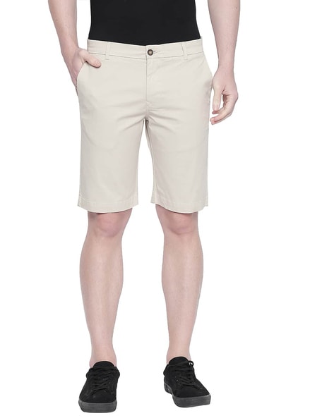 Basics Solid Regular Fit Shorts