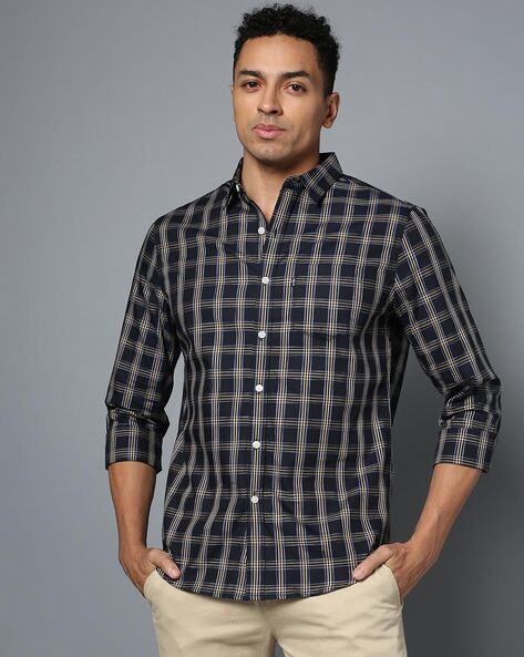 Levis Men Checked Slim Fit Shirt