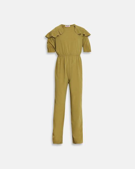 Buy Khaki Dungarees &Playsuits for Girls by Oxolloxo Online