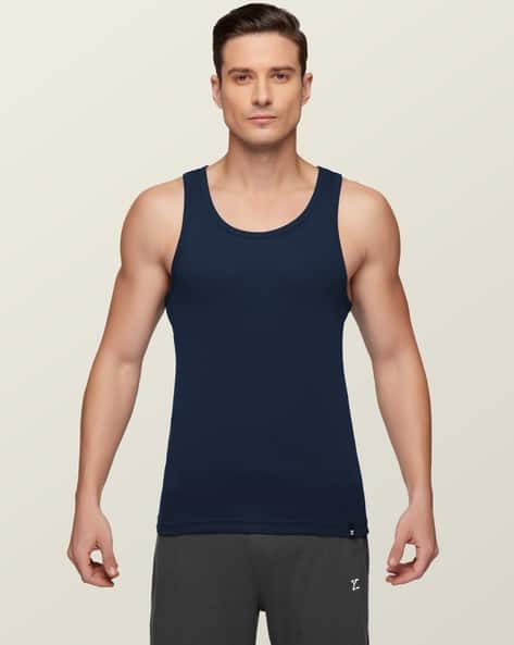 Buy XYXX Round-Neck Sleeveless Vest Online | Ajio.com