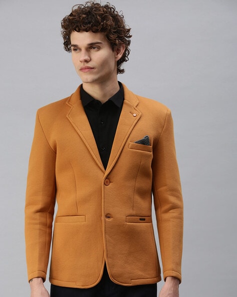 Buy Yellow Blazers Waistcoats for Men by SHOWOFF Online Ajio