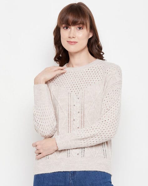 Knitted Round-Neck Pullover