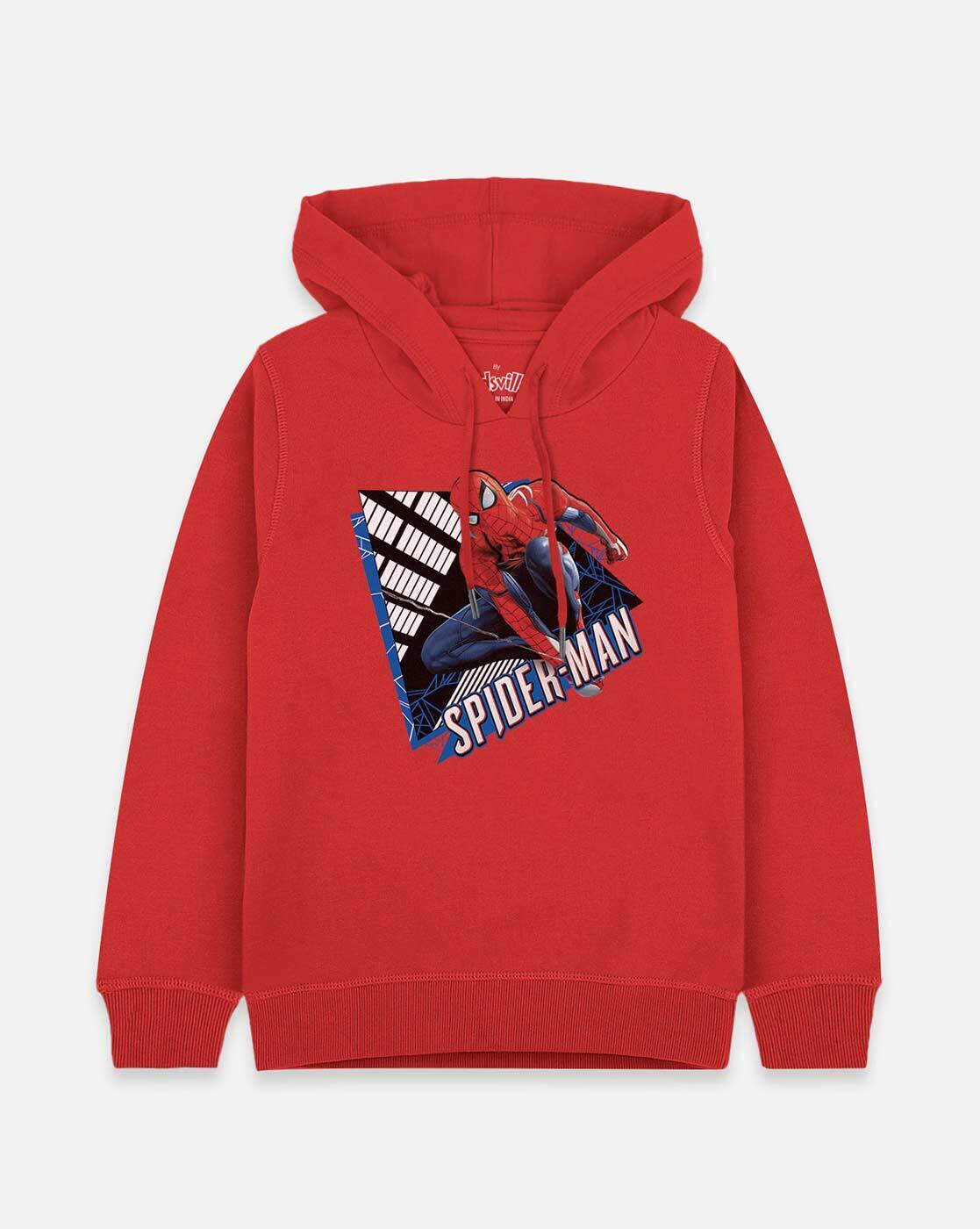 Buy Red Sweatshirts Hoodie for Boys by KIDSVILLE Online
