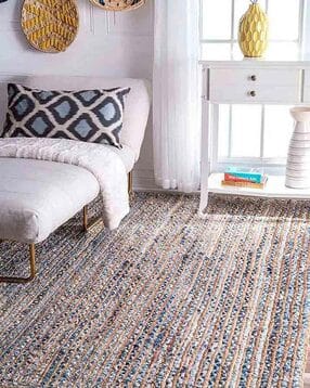habere india Hand Woven Denim Carpet & Rugs 5'' x 8''-picture-50