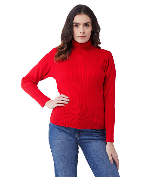 Buy Red Sweaters Cardigans for Women by RVK Online Ajio