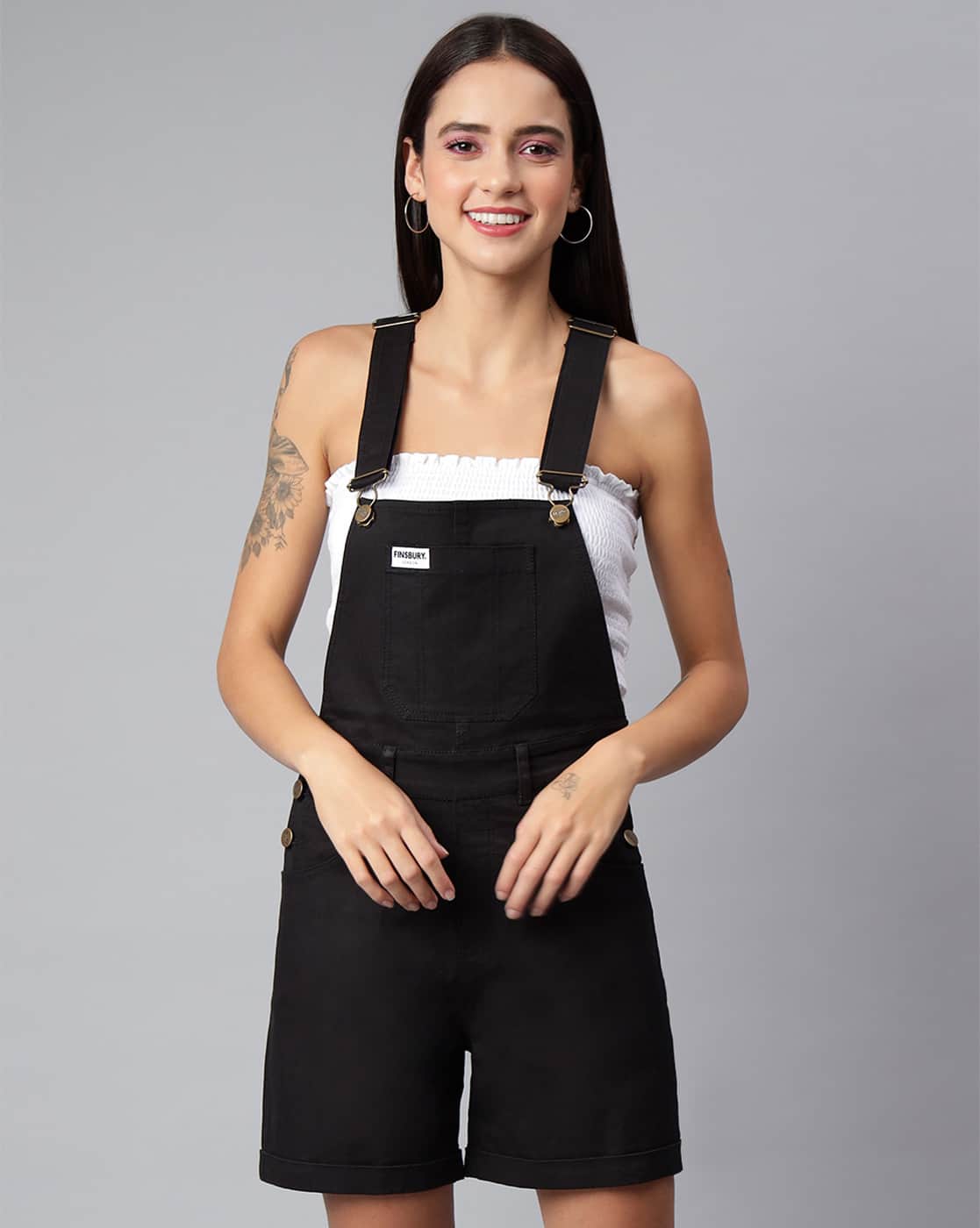 Buy Black Jumpsuits &Playsuits for Women by FINSBURY LONDON Online
