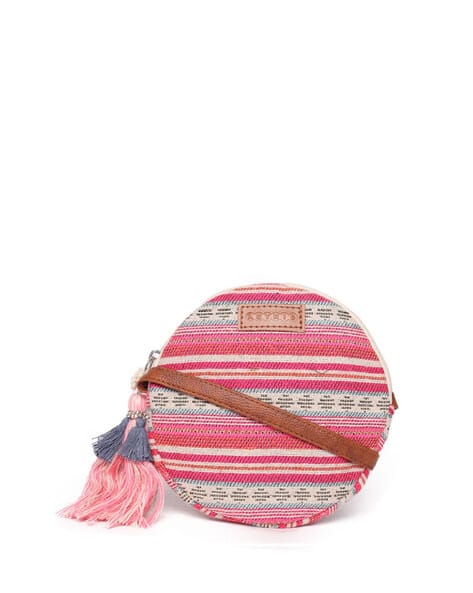 Astrid Embroidered Sling Bag with Adjustable Shoulder Strap