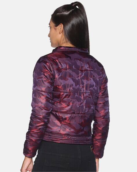 Bomber Jacket Camo Skirt And Jacket CROP CAMO BOMBER JACKET WITH STUDS