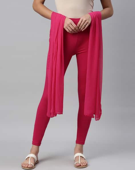 Ankle-Length Basic Leggings with Matching Shawl